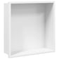 Shower Niche Matt White 12.6x12.6x3.5" Stainless Steel