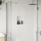 Shower Niche Matt White 12.6x12.6x3.5" Stainless Steel