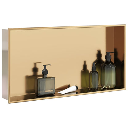 Shower Niche Brushed Gold 24.4x12.6x3.5" Stainless Steel