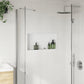 Shower Niche Matt White 24.4x12.6x3.5" Stainless Steel
