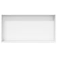 Shower Niche Matt White 24.4x12.6x3.5" Stainless Steel