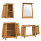 Bathroom Furniture Set Natural Pine Solid Pine Wood