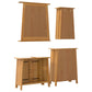 Bathroom Furniture Set Natural Pine Solid Pine Wood