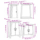 Bathroom Furniture Set Natural Pine Solid Pine Wood