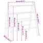 Towel Ladder Natural Bamboo Bamboo Double Towel Ladder