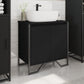 Bathroom Sink Cabinet Black Engineered wood Standard