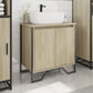 Bathroom Sink Cabinet Sonoma oak Engineered wood, metal 23.6 in