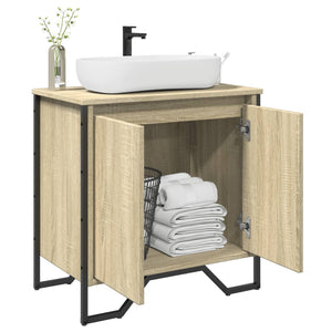 Bathroom Sink Cabinet Sonoma oak Engineered wood, metal 23.6 in