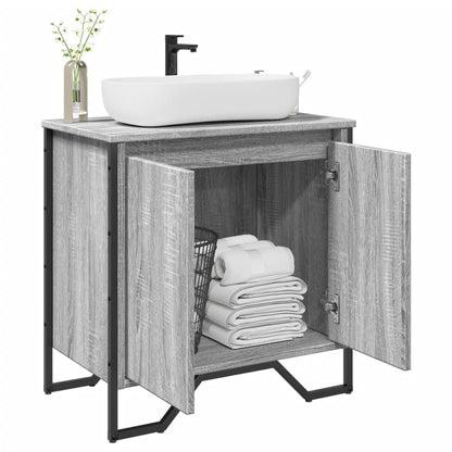 Bathroom Sink Cabinet Grey Sonoma Engineered wood, metal Medium