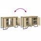 Bathroom Sink Cabinet Sonoma Oak Engineered Wood Medium