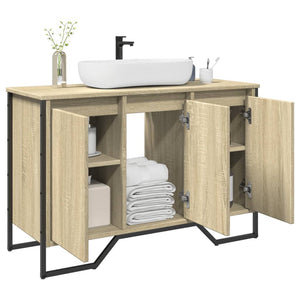 Bathroom Sink Cabinet Sonoma Oak Engineered Wood Medium