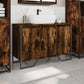 Bathroom Sink Cabinet Smoked Oak Engineered wood