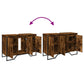 Bathroom Sink Cabinet Smoked Oak Engineered wood