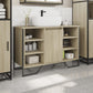Bathroom Sink Cabinet Sonoma oak Engineered wood, metal Medium