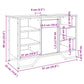 Bathroom Sink Cabinet Smoked Oak Engineered wood, Metal Medium