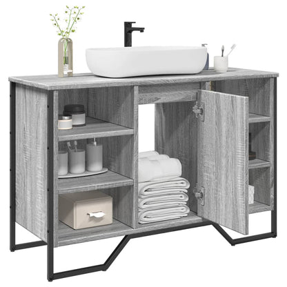 Bathroom Sink Cabinet Grey Sonoma Engineered Wood Medium