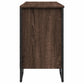 Bathroom Sink Cabinet Brown Oak Engineered Wood, Metal Medium