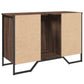 Bathroom Sink Cabinet Brown Oak Engineered Wood, Metal Medium