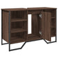 Bathroom Sink Cabinet Brown Oak Engineered Wood, Metal Medium