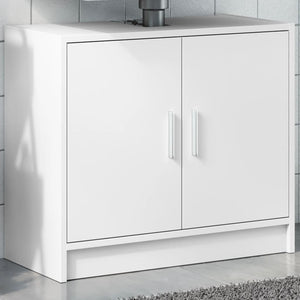Sink Cabinet White Engineered wood 24.8x11.4x21.7 in