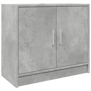 Sink Cabinet Concrete Grey Engineered Wood Medium Sink Cabinet