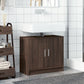 Sink Cabinet Brown Oak Engineered Wood Medium Sink Cabinet