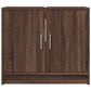 Sink Cabinet Brown Oak Engineered Wood Medium Sink Cabinet