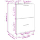 Sink Cabinet Sonoma oak Engineered Wood Medium Bathroom Cabinet