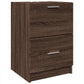 Sink Cabinet Brown Oak Engineered Wood 15.7 in x 14.6 in x 23.2 in