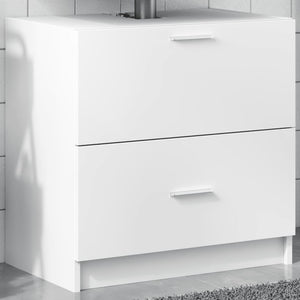 Sink Cabinet White Engineered wood Medium Sink Cabinet