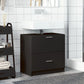 Sink Cabinet Black Engineered wood Medium Storage Sink Cabinet