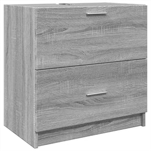 Sink Cabinet Grey Sonoma Engineered Wood 23.2 x 14.6 x 23.2 in