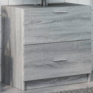 Sink Cabinet Grey Sonoma Engineered Wood 23.2 x 14.6 x 23.2 in