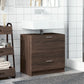 Sink Cabinet Brown Oak Engineered Wood Medium Sink Cabinet