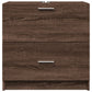 Sink Cabinet Brown Oak Engineered Wood Medium Sink Cabinet