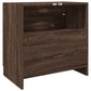 Sink Cabinet Brown Oak Engineered Wood Medium Sink Cabinet
