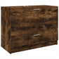 Sink Cabinet Smoked Oak Engineered Wood Sink Cabinet Rectangular