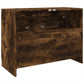 Sink Cabinet Smoked Oak Engineered Wood Sink Cabinet Rectangular