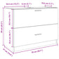 Sink Cabinet Smoked Oak Engineered Wood Sink Cabinet Rectangular