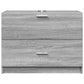 Sink Cabinet Grey Sonoma Engineered Wood 30.7x14.6x23.2 in