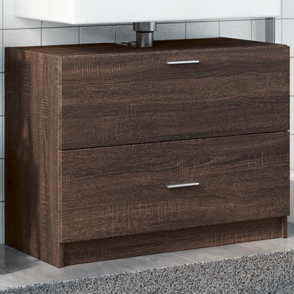 Sink Cabinet Brown oak Engineered wood Standard Storage