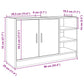 Sink Cabinet White Engineered wood Medium Sink Cabinet