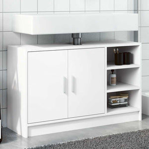 Sink Cabinet White Engineered wood Medium Sink Cabinet