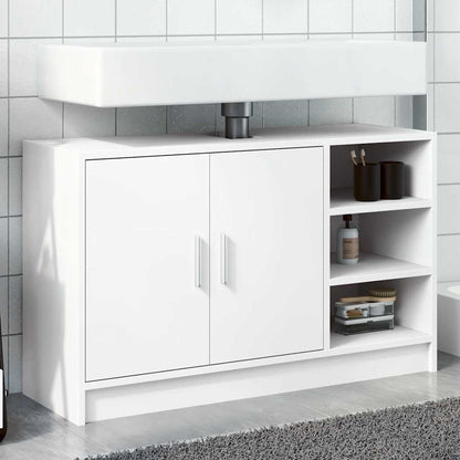 Sink Cabinet White Engineered wood Medium Sink Cabinet