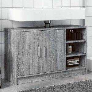 Sink Cabinet Grey Sonoma Engineered wood Large Sink Cabinet