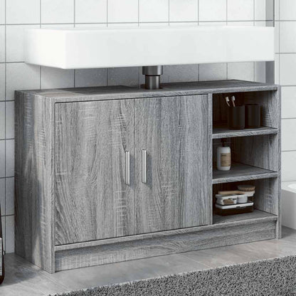 Sink Cabinet Grey Sonoma Engineered wood Large Sink Cabinet