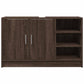 Sink Cabinet Brown oak Engineered Wood Medium Sink Cabinet
