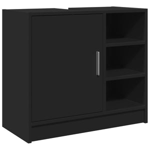 Sink Cabinet Black Engineered wood Medium Sink Cabinet