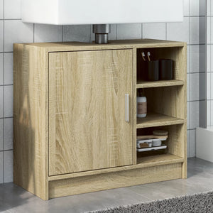 Sink Cabinet Sonoma Oak Engineered Wood Small Sink Cabinet