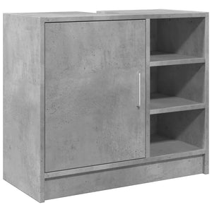 Sink Cabinet Concrete Grey Engineered Wood Medium